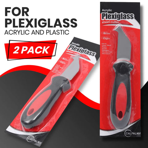 2 Pack Plexiglass Scoring Tool With Extra Sharp Steel Blade For Clean Snap Lines On Acrylic Plastic And Styrene Sheets Scribing Tool For Precise Breaks And Smooth Edges