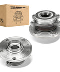 2 Pack Front Wheel Bearing Hub Assembly 5 Lug With ABS Compatible With Audi A3 Quattro Q3 TT, two hubs and packaging