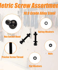 Must Have 3000Pcs Metric Screw Assortment Kit With 18 Sizes M2 Through M5, Hex button head screws, nuts, washers, tools