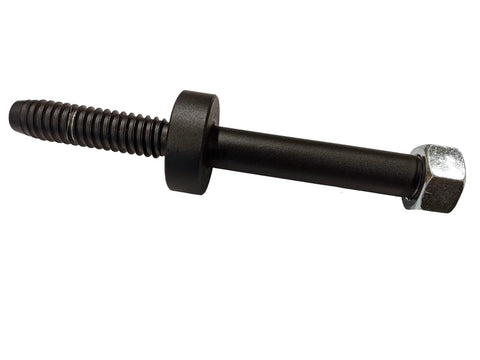 Heavy Duty Treehouse Perch Hardware 1.25x6 Inch With 1 Inch Collar, 4140 Steel, Textured Black Finish, Zinc Nut Included, Durable Outdoor Playhouse Attachment for Pro Grade Build