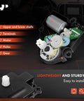 Diagram of HVAC Heater Blend Door Actuator Replacement Fits Chrysler 200 Aspen Sebring Dodge with labeled parts and easy install.