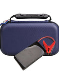 Tough As Nails Protective Case For Halo Bolt 58830 57720 And Acdc Max 55500Mwh Jumpstarter with black surface and red clamps.
