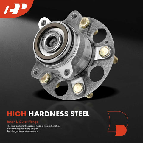 Rear Wheel Bearing And Hub Assembly For Honda Civic 2013 2014 2015 FWD With 5 Lug Direct Fit OEM Grade Quality Reliable Axle Support