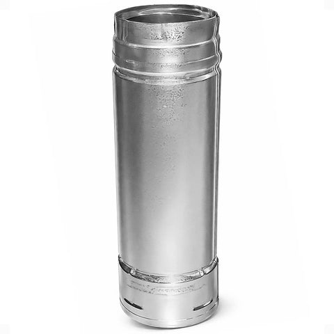 PelletVent Stainless Steel Double Wall Straight Stove Pipe Connector For Venting Smoke And Exhaust On Multi Fuel Stoves 36 Inch Long 3 Inch