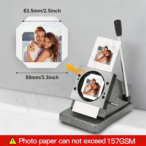 DIY Fridge Magnet Maker Kit 2.5 By 2.5 Inch With Square Paper Cutter and Magnet Making Supplies