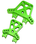 Aluminum Front And Rear Shock Towers For 1 By 18 Traxxas LaTrax Teton Desert Prerunner SST Beefed Up Upgrade Parts 6061 T6 Anodized Green Replaces Stock 7637 Includes Hardware