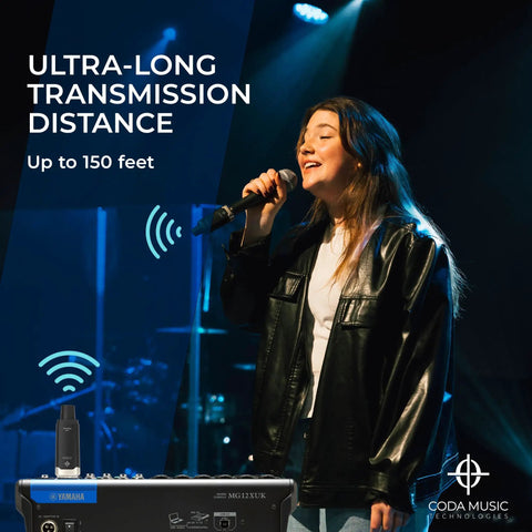 Wireless XLR Transmitter And Receiver Kit For Dynamic And Condenser Microphones UHF Wireless System used on stage