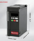 Beefy Variable Frequency Drive 2.2kW 3HP 220V Input Delivers Smooth Single Phase To Three Phase Output, Sensorless VC And V F Control, Compatible With IM And PMSM Motors, Output Up To 400Hz For Precise Speed Regulation And Stable Performance, front view