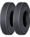 4.80-8 Trailer Tires 6PR Load Range C Fuel Saving Design Built for Travel Camper Landscape Cargo Utility Boat Horse Farm and Hauler