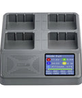 3 In 1 Drone Battery Charger Hub For Phantom 4 Series With LED Display; four slots visible with LED screen showing battery stats