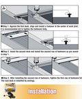 Installation process of Hidden Deck Fasteners For Composite Decking With Stainless Steel Screws Universal Clips For Wood Framing