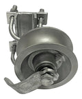 Rear Pipe Track Wheel For Chain Link Sliding Gates With Machined Cast Steel Wheel And Maintenance Free Bearings, fits 1 5/8 Inch frame