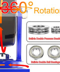 Heavy Duty Rubber Caster Wheels Set Of Four With Locking Brakes For Smooth Rolling And Shock Absorbing Ride on carts with 360° rotation system.