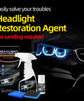 10X Brighter Headlight Restoration Kit With Pro Grade Cleaner And Sealant That Erases Yellowed, Cloudy Lenses In Minutes