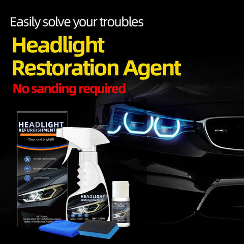10X Brighter Headlight Restoration Kit With Pro Grade Cleaner And Sealant That Erases Yellowed, Cloudy Lenses In Minutes