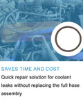 Ford Super Duty Radiator Coolant Hose O Ring Seal Kit Quick DIY Fix For Leaks Fits Dorman 926-165 And OE Fix RTS-1077 1078