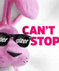 Energizer bunny with sunglasses next to text "Can't Stop" promoting 4 Pack C Cell Alkaline Batteries For High Drain Devices Like Flashlights Radios Toys And More Delivers Long Lasting Power You Can Count On For Everyday And Emergency Use.