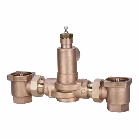Top Notch Hot Water Mixing Valve With Two Inch Inlet Connection delivers smooth constant temperature output for commercial boilers, bronze configuration.