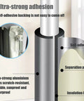 Diagram showing Self-Sealing Pipe Insulation Foam Tube for Outdoor Water Lines with Antifreeze Aluminum Foil Heat Shield.