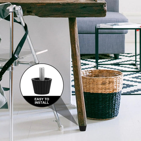 20 Piece Adjustable Chair Leveling Feet Set Screw In Furniture Levelers for tables and office chairs, easy height adjust.