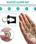 Top Notch 137 Piece Spring Hose Clamps Assortment Kit With Heavy Duty Pliers Covers 7 To 22mm Sizes, spring steel zinc plated
