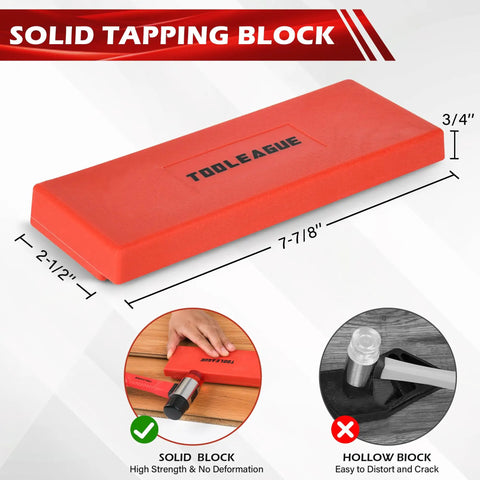 Laminate Flooring Installation Kit With 43 Piece Set Including Double Faced Soft Mallet 40 Spacers Heavy Duty Pull Bar And Tapping Block