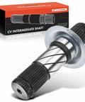 Front Left Driver Side CV Intermediate Shaft For Ram 1500 2012-2018 4WD And 2019-2020 4WD With 5 Lug Wheels Direct Fit Bolt Right In Durable Aftermarket Replacement Part For Smooth Operation, CV axle shaft with splined ends and box