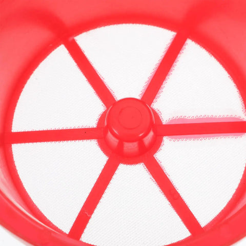 Red Backpack Sprayer Filter Strainer Net 142mm Outer Diameter Replacement Screen for Motorized Sprayers, close-up view