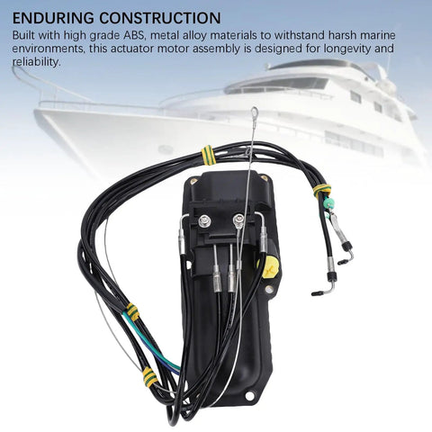 No Fuss Direct Drop In Power Trim Actuator Motor Assembly Straight Swap Upgrade For Mercury Sterndrive Engines showing actuator motor and hydraulic lines.