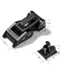 Jeep Hood Latches Aluminum Hood Catch For Wrangler JK JKU JL JLU Gladiator 2007 Through 2025, adjustable aluminum latch dimensions