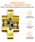 Tough As Nails Concealed Self Closing Door Hinge Satin Gold Hydraulic Adjustable Speed 180 Degree Smooth gliding design with stable support.