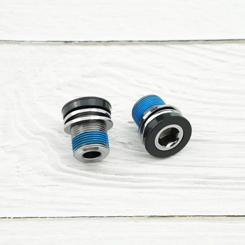 4 Pack Bicycle Crank Arm Bolts For E Bikes M15 ISIS Crank Screws Durable Steel Build With Plastic Seal No Crank Cap Required