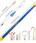 Badass Heavy Duty 50 Foot Fiberglass Cable Wire Fish Rod Pull Kit Featuring Hella Slick Brass Connectors in detailed layout.