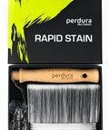 Go To Rapid Stain Deck Brush Applicator 5 Inch in box with wooden handle and bristles for all surfaces