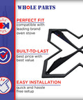 Durable Range Burner Grate WB31K10252 Replacement For GE Ranges, easy install with perfect fit and high-quality support.
