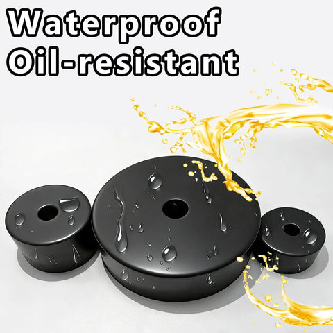 40 Piece Black Round Rubber Spacers Set Eight Sizes For Anti Vibration And Electrical Repairs DIY Ready For Home And Car Projects Neoprene Bushings Cushions For Mounting And Stabilizing Components