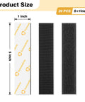 Heavy Duty Hook And Loop Strips With Adhesive 1 By 5 Inch Pre Cut And Ready To Use Black Go To Choice Industrial Strength
