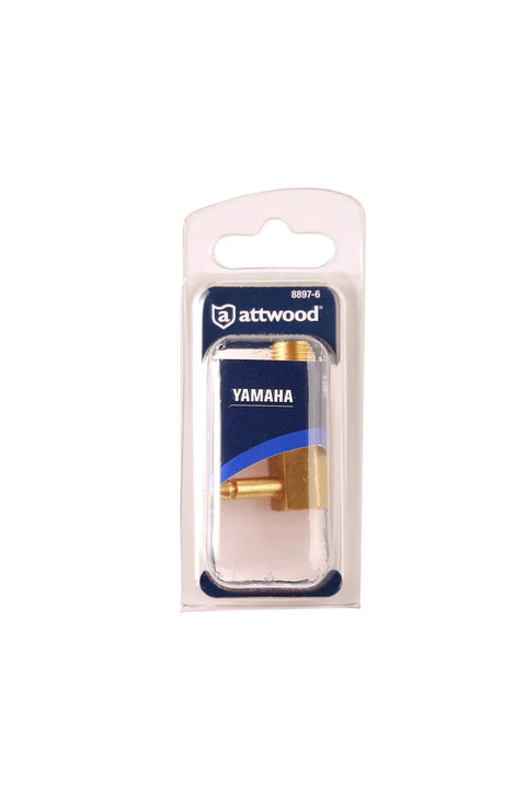 Brass Quick Connect Tank Fitting With Quarter Inch NPT Male Thread For Yamaha Marine Engines in packaging