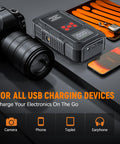 6000A Jump Starter With Air Compressor For Cars And Trucks, 150 PSI Tire Inflator, 12V Power Bank Jump Box With LCD Display