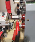Close-up of electrical connections using Real Deal Five Pcs M8 Hex Coupling Nuts Featuring 1.25 Metric Thread Pitch and Compact 24MM Length.