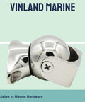 Magnetic Door Stop For Pontoon Boats, Marine Grade 316 Stainless Steel, Adjustable 1.8 To 4.5 Inches, side view