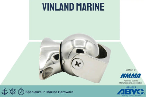 Magnetic Door Stop For Pontoon Boats, Marine Grade 316 Stainless Steel, Adjustable 1.8 To 4.5 Inches, side view