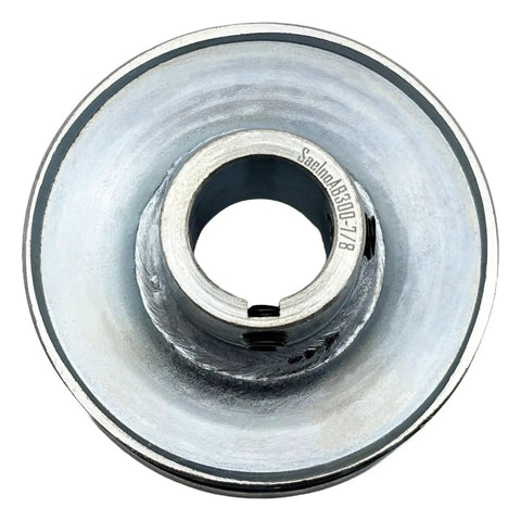 Single Groove V Belt Pulley, 3 Inch Outside Diameter, 7/8 Inch Bore, 1 Groove, Carbon Steel Motor Pulley For A B 5L 4L AX BX V Belts