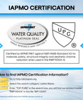 Certification details for UKF8001 Replacement Refrigerator Water Filter 4 Pack For Whirlpool Maytag And More NSF Certified BPA Free