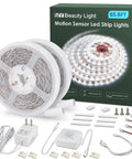 Motion Activated LED Strip Lights 65.6 Ft Rope Light With Day And Night Modes Three Timer Off Settings Plug In 24V Cable product display