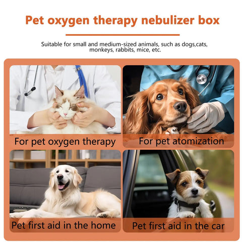 All-In-One Pet Oxygen Chamber And ICU Nest For Cats, Dogs, And Small Exotic Pets, Portable Atomization Box And Incubator For Puppies