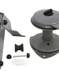 Heavy Duty Anchor Lift System For Boats That Drops Lifts And Stores Your Anchor Easily Built From Heavy Gauge Steel With Self Lubricating Nylon Wheels Mounts On Bow Or Stern And Handles One Hundred Feet Of Three Sixteenth Inch Line Attwood, including components.