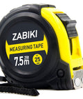 25 Ft Measuring Tape With Easy Read Decimal Scale, Dual Sided Ruler In Metric And Inches, Magnetic Tip, Rugged Rubber Protected Casing