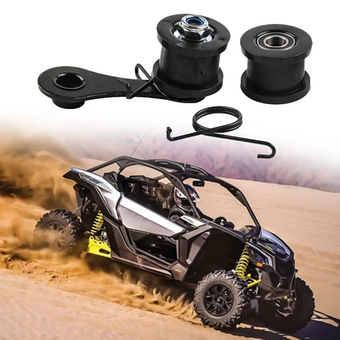 Premium Motorcycle Chain Tensioner Kit With Durable Abs And Iron Guide Plus Spring Roller For Automatic Adjustment On Your Atv Bike on ATV desert ride