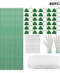 Garden Netting Kit For Raised Beds With Ultra Fine Mesh 10x30ft, 36 Greenhouse Hoops, gloves, connectors, netting, 86-piece set